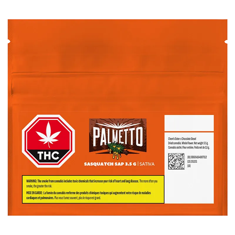 Palmetto 3.5 g Sasquatch Sap Flower