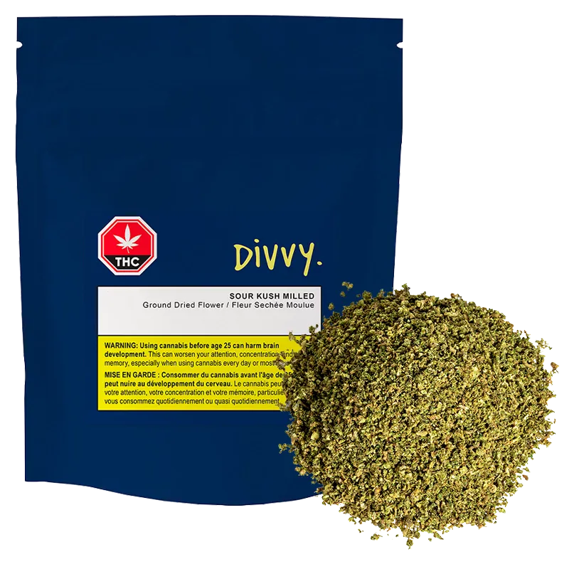 Divvy 14 g Sour Kush Milled Flower