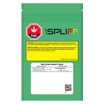 1Spliff 10 g The Titan Variety Pack PR 20 x 0.5 g Pre-Rolls