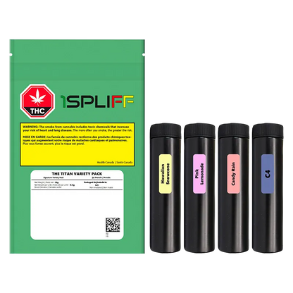 1Spliff 10 g The Titan Variety Pack PR 20 x 0.5 g Pre-Rolls