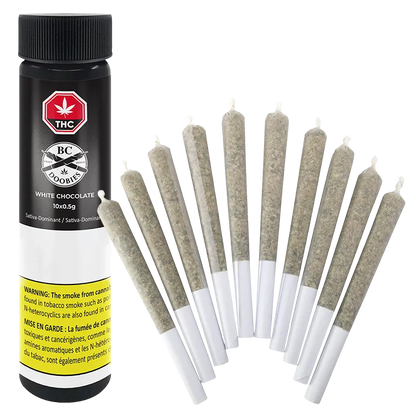 BC Doobies 5 g White Chocolate PR 10 x 0.5 g Pre-Rolls