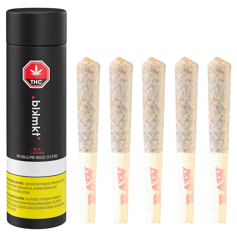 BLK MKT 2.5 g BLK Caviar PR 5 x 0.5 g Pre-Rolls
