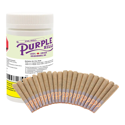 Purple Hills 10 g Gelato 41 PR 20 x 0.5 g Pre-Rolls