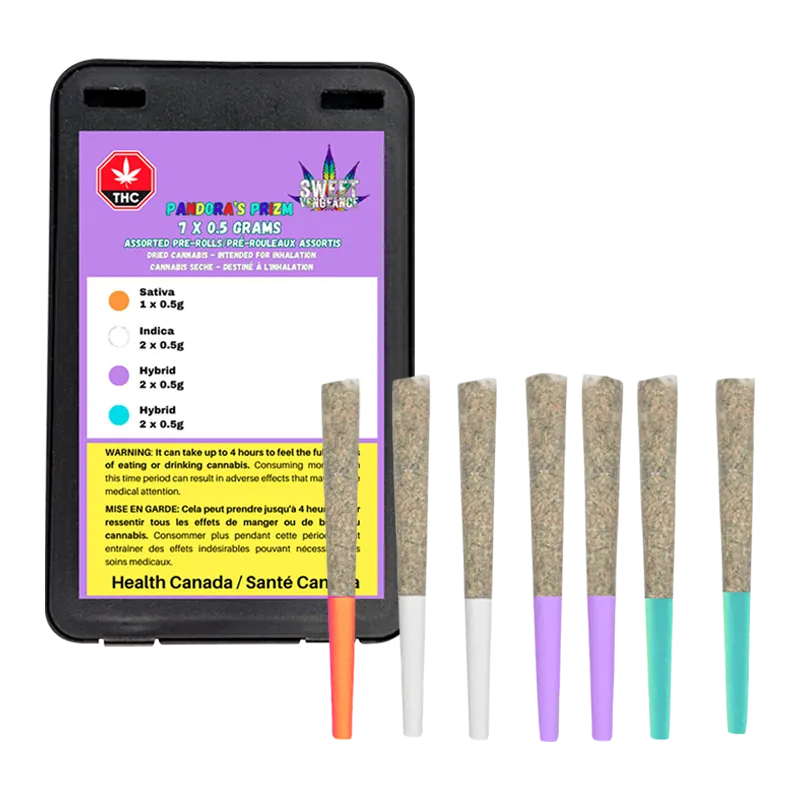 Sweet Vengeance 3.5 g Pandora's Prizm PR 7 x 0.5 g Pre-Rolls