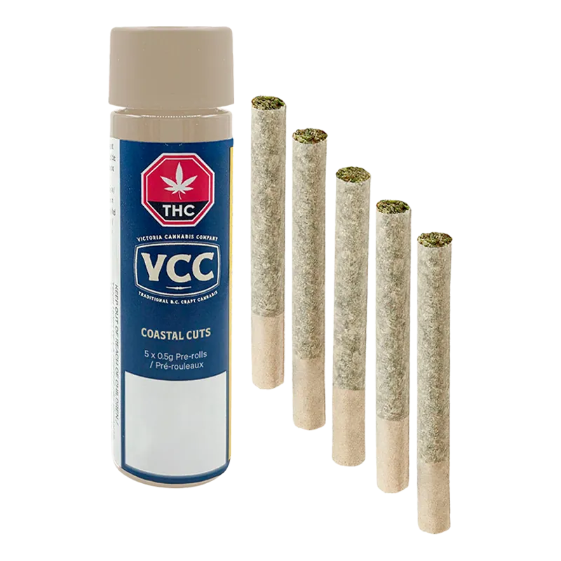 Victoria Cannabis Company 2.5 g Coastal Cuts PR 5 x 0.5 g Pre-Rolls