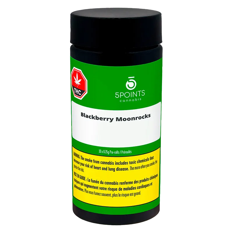 5 Points Cannabis 3.5 g Blackberry Moonrocks PR 10 x 0.35 g Pre-Rolls