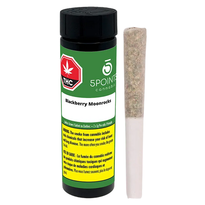 5 Points Cannabis 2 g Blackberry Moonrocks PR 2 x 1 g Pre-Rolls