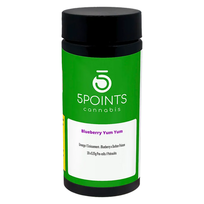 5 Points Cannabis 3.5 g Blueberry Yum Yum PR 10 x 0.35 g Pre-Rolls
