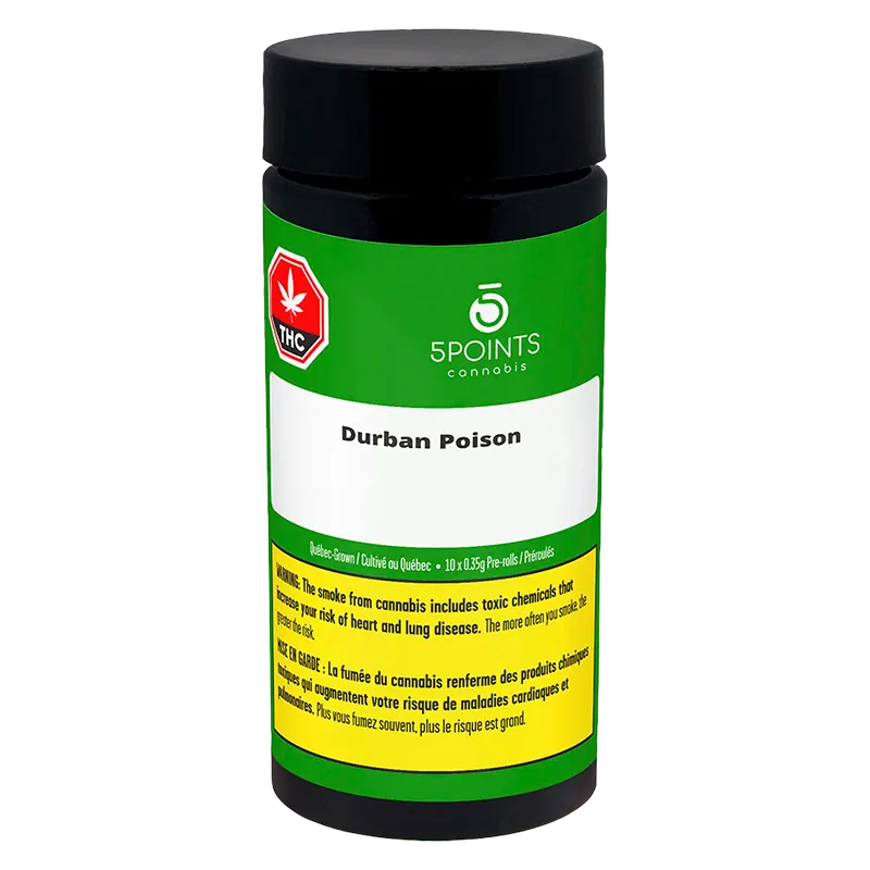 5 Points Cannabis 3.5 g Durban Poison PR 10 x 0.35 g Pre-Rolls