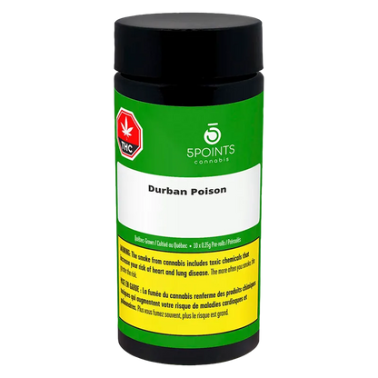 5 Points Cannabis 3.5 g Durban Poison PR 10 x 0.35 g Pre-Rolls