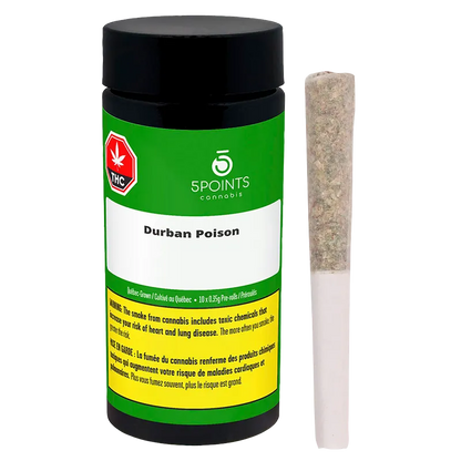 5 Points Cannabis 3.5 g Durban Poison PR 10 x 0.35 g Pre-Rolls