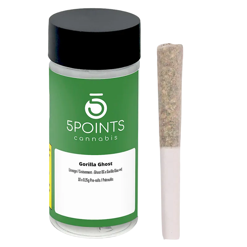 5 Points Cannabis 3.5 g Gorilla Ghost PR 10 x 0.35 g Pre-Rolls