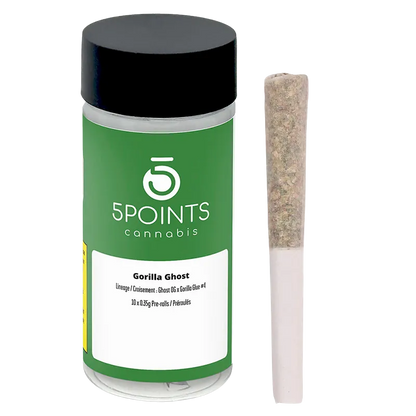 5 Points Cannabis 3.5 g Gorilla Ghost PR 10 x 0.35 g Pre-Rolls