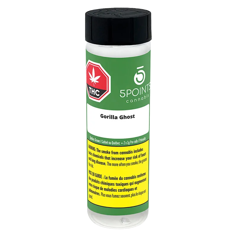5 Points Cannabis 2 g Gorilla Ghost PR 2 x 1 g Pre-Rolls