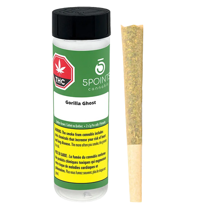 5 Points Cannabis 2 g Gorilla Ghost PR 2 x 1 g Pre-Rolls