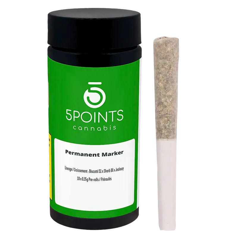 5 Points Cannabis 3.5 g Permanent Marker PR 10 x 0.35 g Pre-Rolls