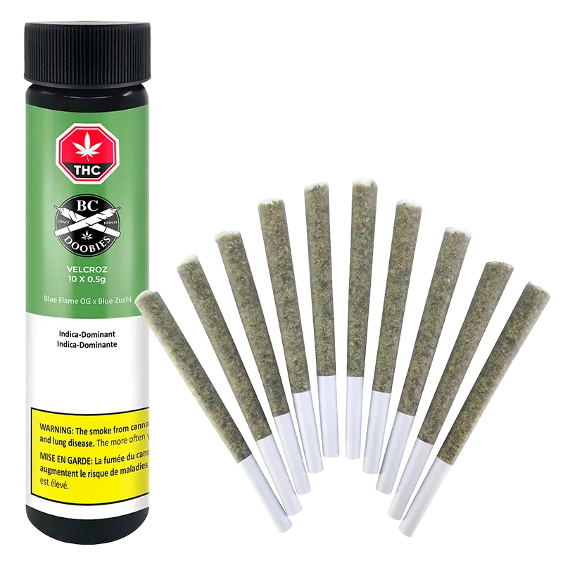 BC Doobies 5 g VelcroZ PR 10 x 0.5 g Pre-Rolls