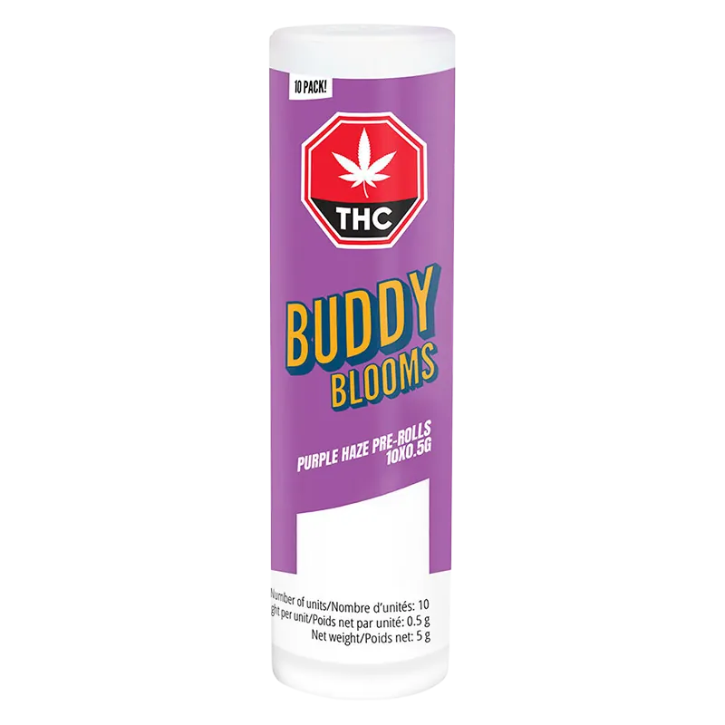 Buddy Blooms 5 g Purple Haze PR 10 x 0.5 g Pre-Rolls