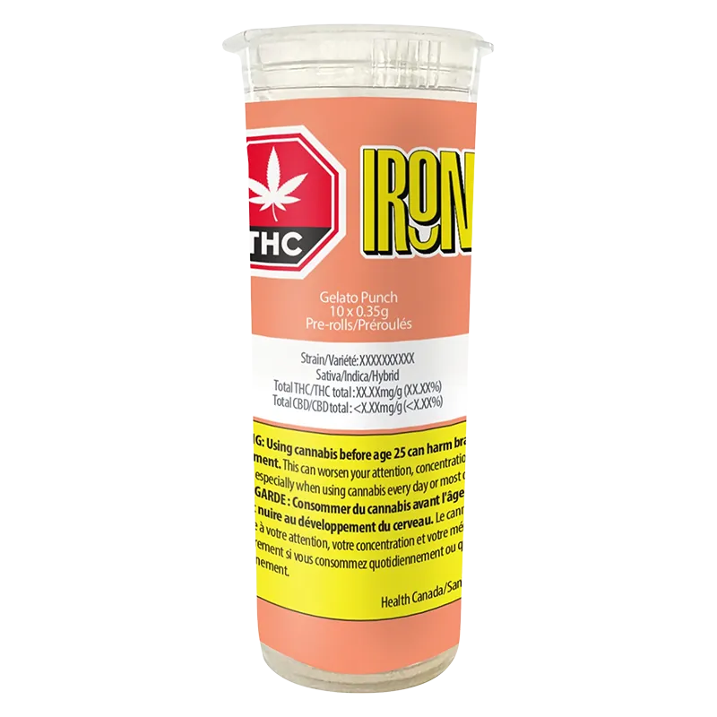 Irony 3.5 g Gelato Punch PR 10 x 0.35 g Pre-Rolls