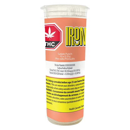 Irony 3.5 g Gelato Punch PR 10 x 0.35 g Pre-Rolls