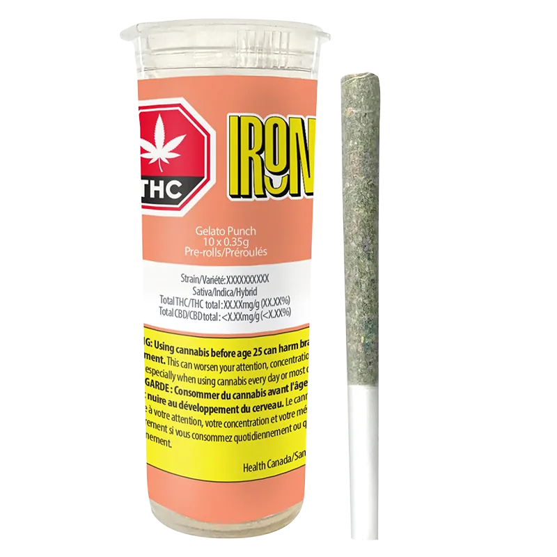 Irony 3.5 g Gelato Punch PR 10 x 0.35 g Pre-Rolls