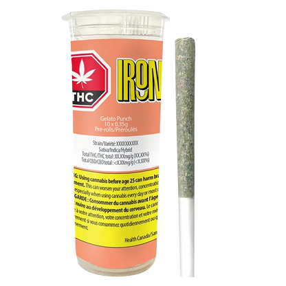 Irony 3.5 g Gelato Punch PR 10 x 0.35 g Pre-Rolls