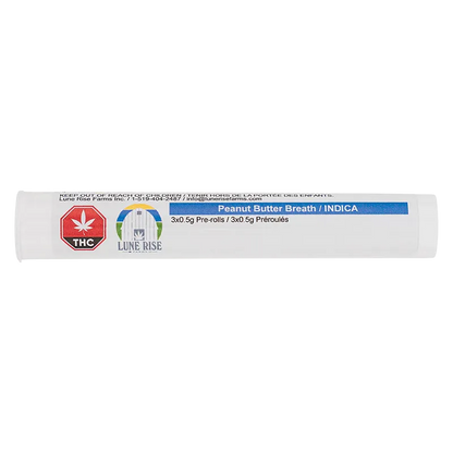Lune Rise Farms 1.5 g Peanut Butter Breath PR 3 x 0.5 g Pre-Rolls