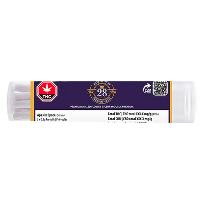 North of 28 1.5 g Apes in Space PR 3 x 0.5 g Pre-Rolls
