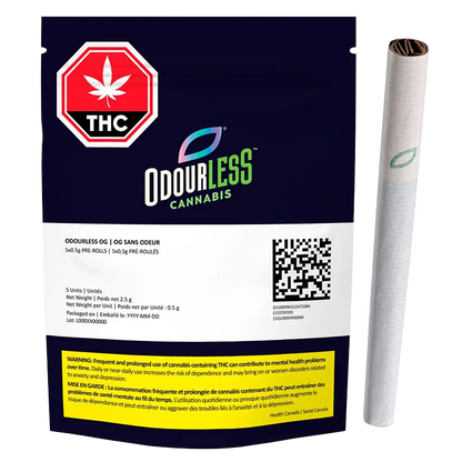 Odourless Cannabis 2.5 g Odourless OG PR 5 x 0.5 g Pre-Rolls