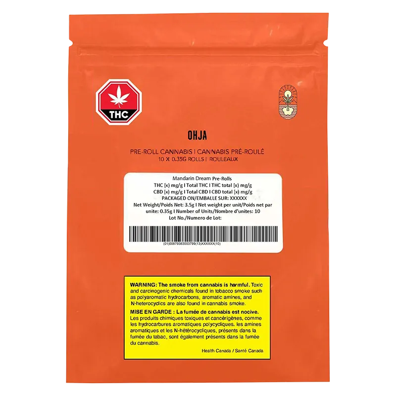 OHJA 3.5 g Mandarin Dream PR 10 x 0.35 g Pre-Rolls
