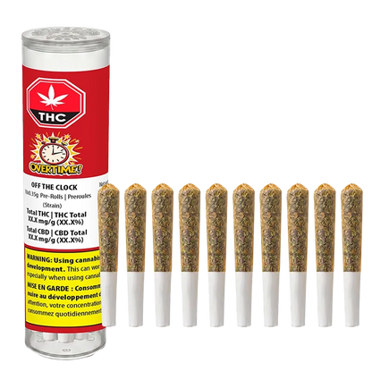 Overtime 3.5 g Off the Clock PR 10 x 0.35 g Pre-Rolls