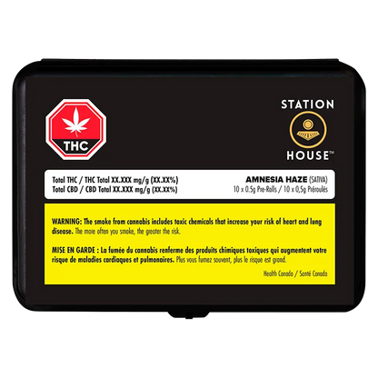 Station House 5 g Amnesia Haze PR 10 x 0.5 g Pre-Rolls