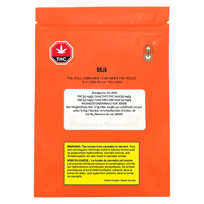 OHJA 3.5 g Strawguava PR 10 x 0.35 g Pre-Rolls