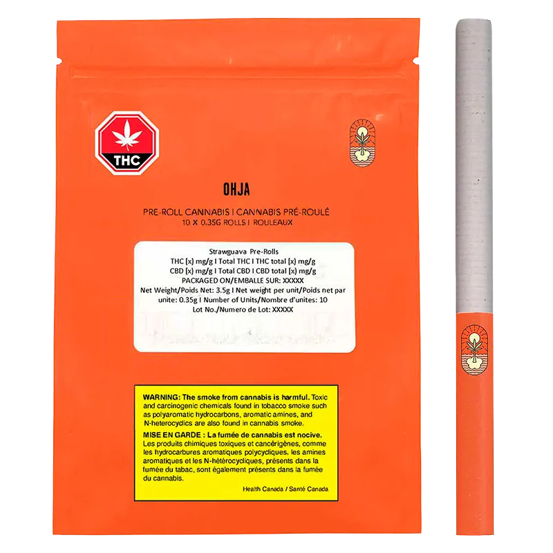 OHJA 3.5 g Strawguava PR 10 x 0.35 g Pre-Rolls
