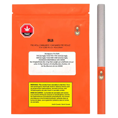 OHJA 3.5 g Strawguava PR 10 x 0.35 g Pre-Rolls
