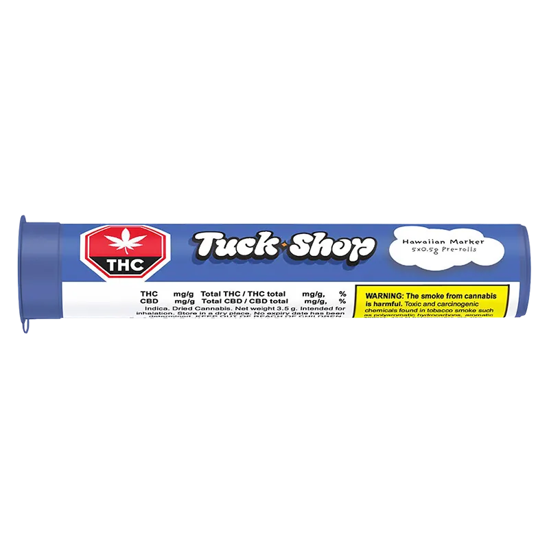 Tuck Shop 2.5 g Hawaiian Marker PR 5 x 0.5 g Pre-Rolls