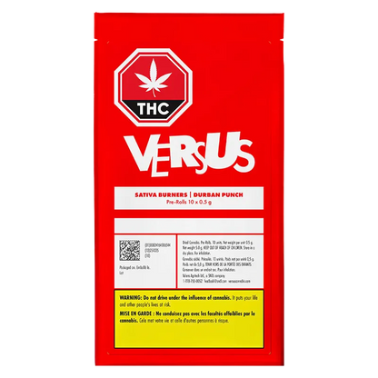 Versus 5 g Burners Durban Punch PR 10 x 0.5 g Pre-Rolls