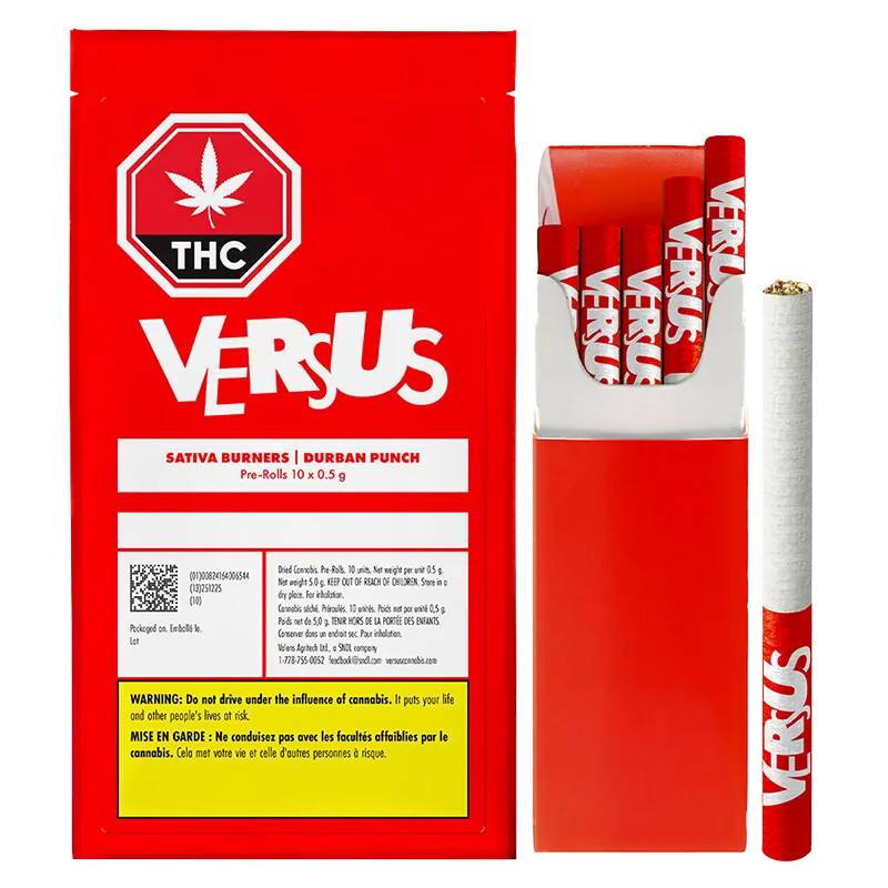 Versus 5 g Burners Durban Punch PR 10 x 0.5 g Pre-Rolls