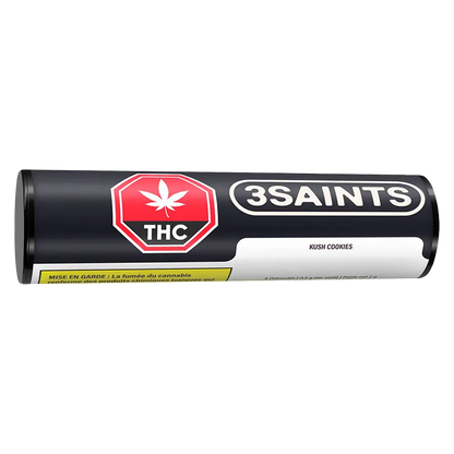 3Saints 2 g Kush Cookies PR 4 x 0.5 g Pre-Rolls