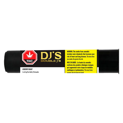 Double J's 1.5 g Cherry Boat PR 3 x 0.5 g Pre-Rolls
