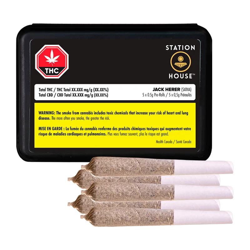 Station House 2.5 g Jack Herer PR 5 x 0.5 g Pre-Rolls