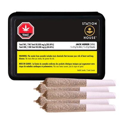 Station House 2.5 g Jack Herer PR 5 x 0.5 g Pre-Rolls
