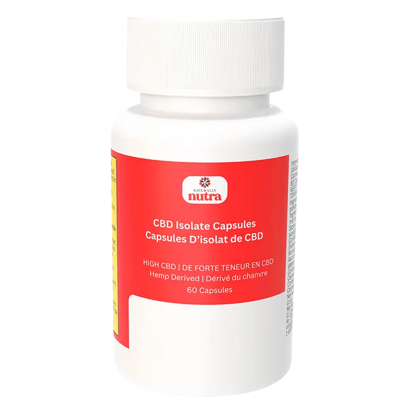 Naturally Nutra 60 caps CBD Isolate Capsules Oils & Caps
