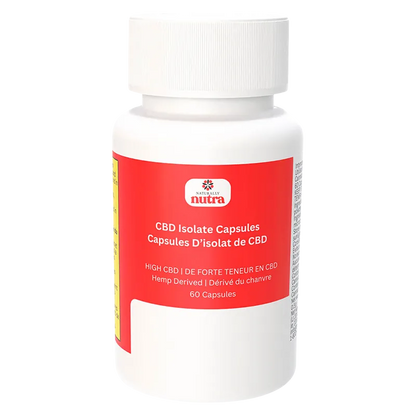 Naturally Nutra 60 caps CBD Isolate Capsules Oils & Caps