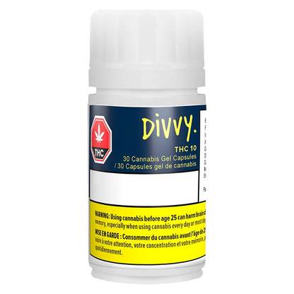 Divvy 30 caps Gels THC 10:0 Oils & Caps