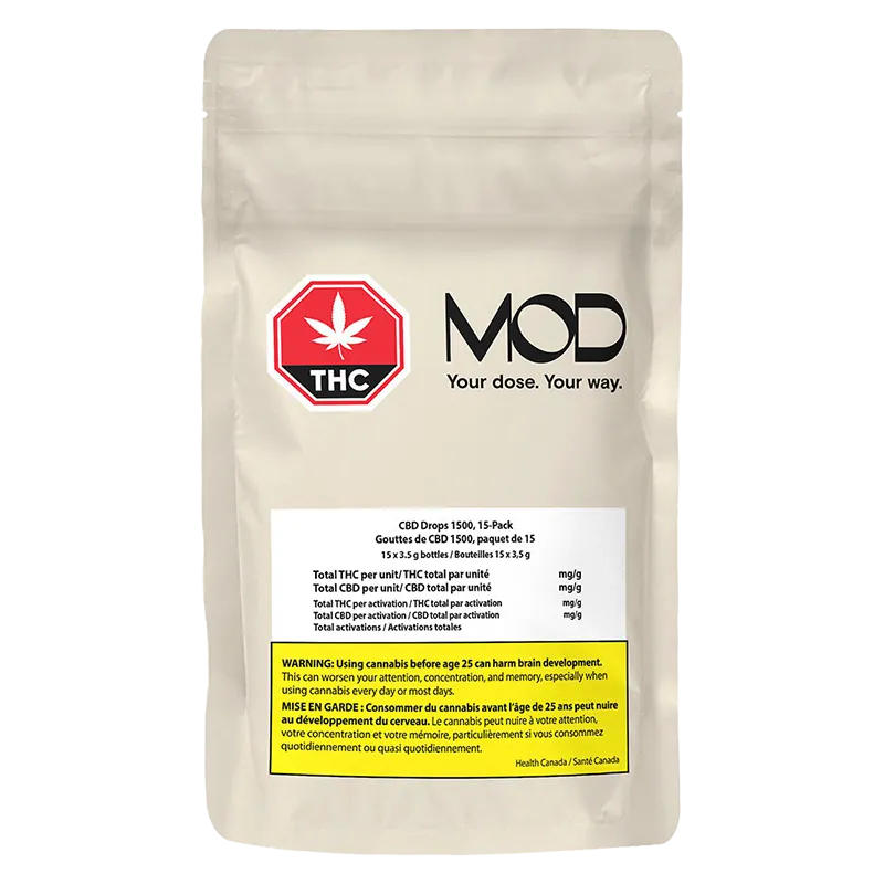 MOD 45 ml CBD Drops 1500 Oils & Caps