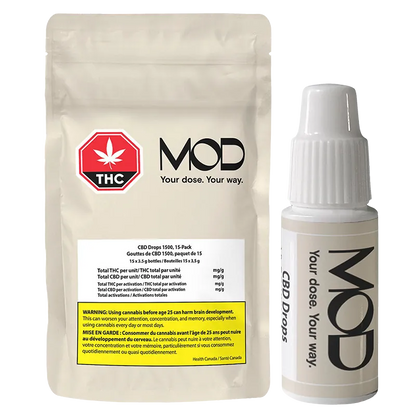 MOD 45 ml CBD Drops 1500 Oils & Caps
