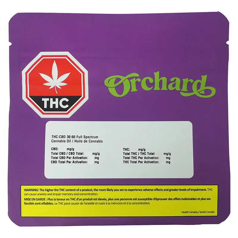 Orchard 30 ml THC:CBD 30:60 Full Cannabinoid Spectrum Oil Oils & Caps