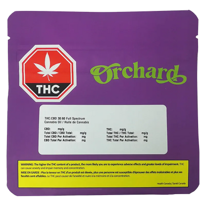 Orchard 30 ml THC:CBD 30:60 Full Cannabinoid Spectrum Oil Oils & Caps