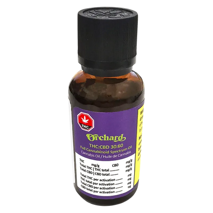 Orchard 30 ml THC:CBD 30:60 Full Cannabinoid Spectrum Oil Oils & Caps